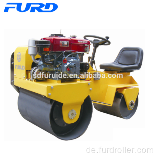 800 kg wassergekühlter Diesel Mini Road Roller Compactor (FYL-850S)